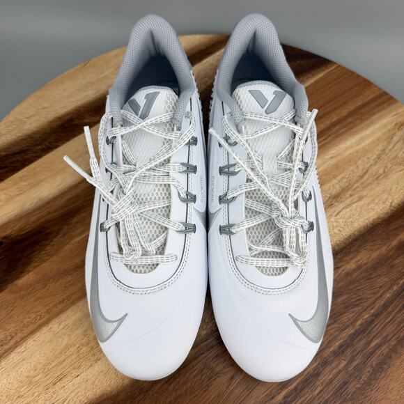 Nike Vapor Edge 360 VC Football Cleats Mens Size 8 White Silver DO6294-100 main image 7